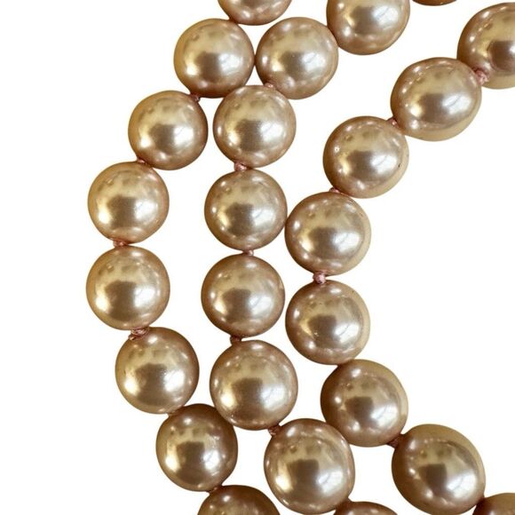 Heidi Daus "Secret Garden" Triple Strand Pearl Statement Necklace - Picture 12 of 12